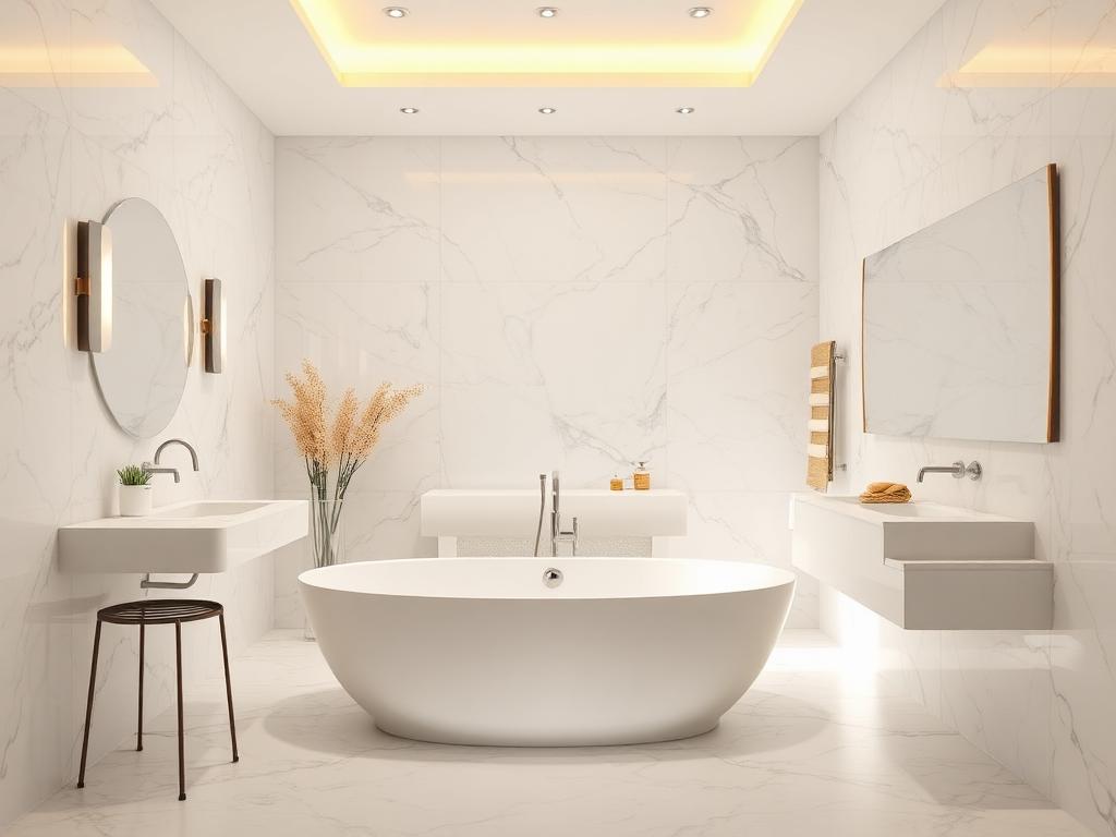 Bagno moderno realizzato da Habitare24